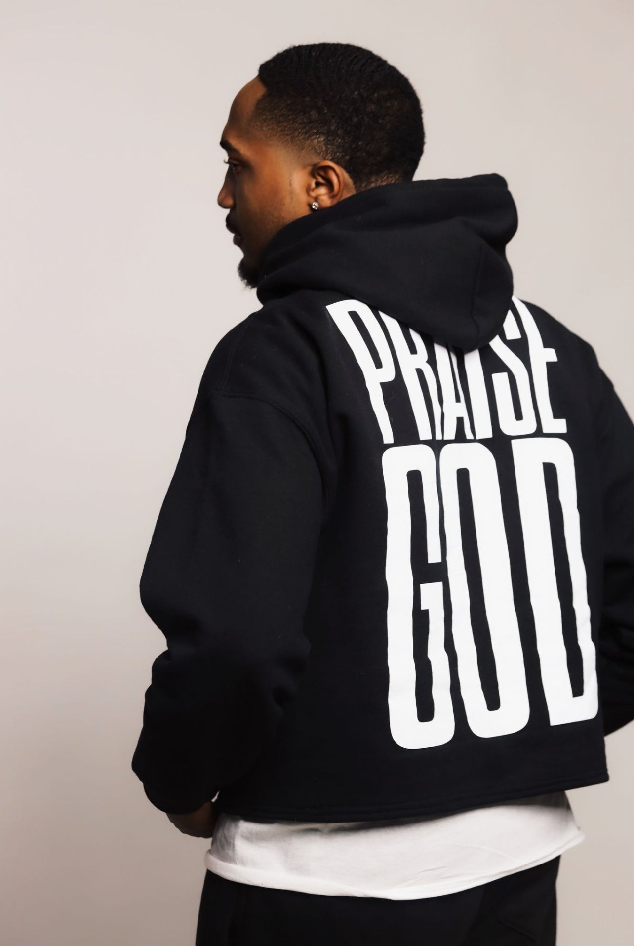 Praise God Hoodie Cropped